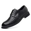 Leather Shoes Men's Dress Business Hong Kong Style Hand Grab British Style Men's Shoes Trend Summer Breathable Hollow Shoes