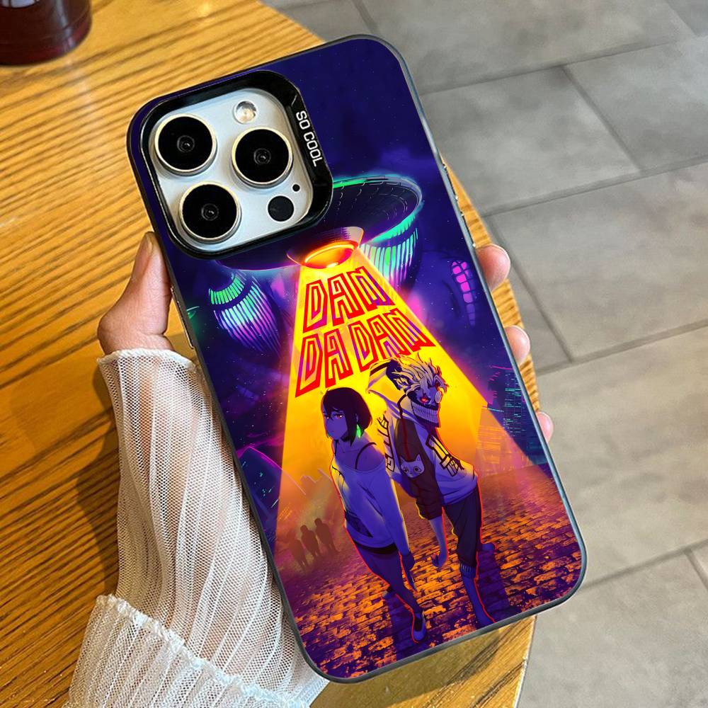 

DDD-Anime Dan-D-Dan Phone Case For iPhone 16 17 15 14 12 13 Pro Max Black Candy Matte Shockproof Cover iPhone14Pro