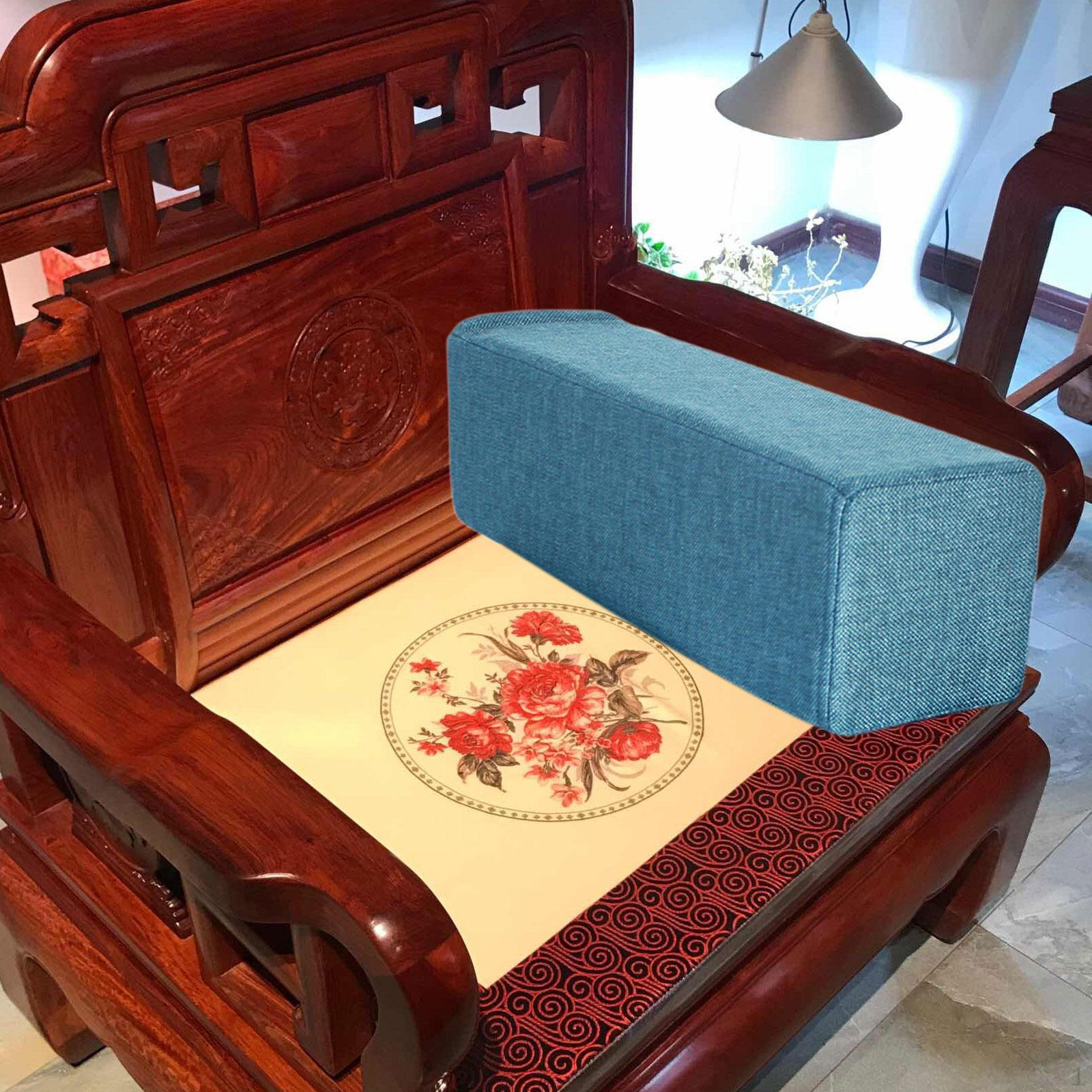 

Couch Arm Rest Reading Elbow Removable Cover High Density Foam Sofa Pillow for Armchair Bed синій