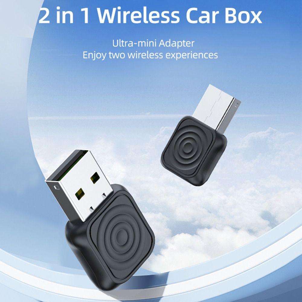 Mini Ultra Wireless CarPlay Adapter 2in1 Wired To Wireless Converter CarPlay Video Adapter  Car