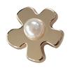 Pearl Pentagonal Flower-Shaped Metal Buttons, Small Fragrance, Simple Trench Coat Clothing Buttons, Suit Cardigan Decorative Buttons