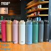 Taishuo Trendy Large-Capacity Insulated Sports Water Bottle with Straw for Men, Women, and Students