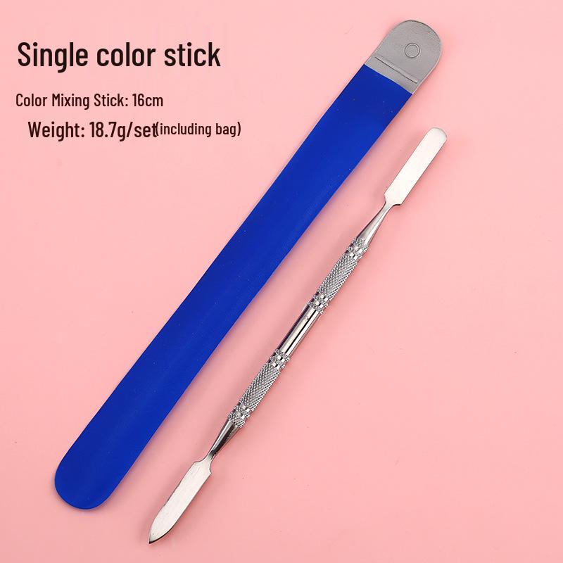 Stainless Steel 5-Well Semi-Circular Makeup Mixing Palette for Artists