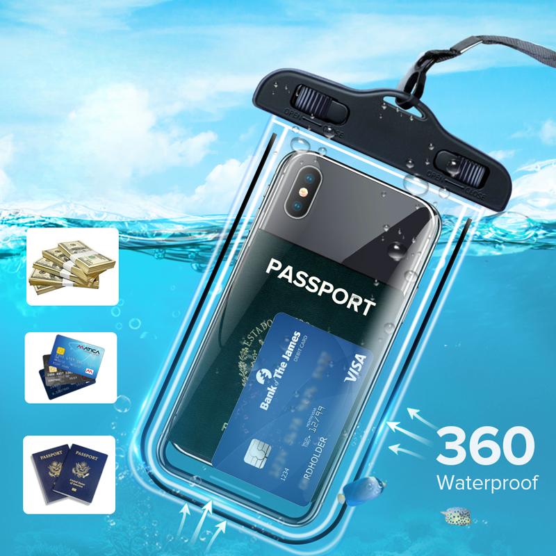 Waterproof Phone Cases Universal Drift Diving Waterproof Phone Bag Three-Layer Sealed Waterproof Phone Pouch