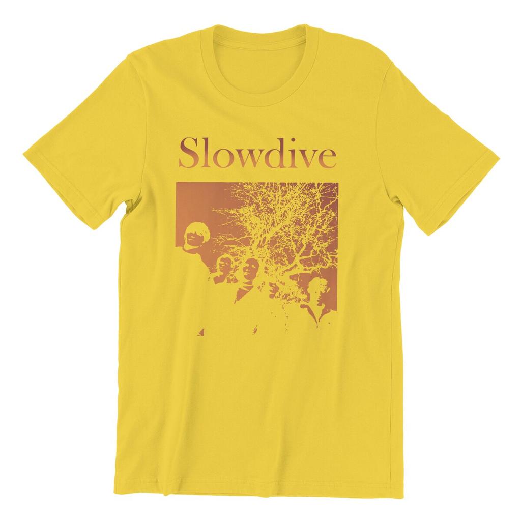 Men's Slowdive Tour 90s T Shirt Cotton Tops Casual Short Sleeve O Neck Tee Shirt Classic T-Shirts
