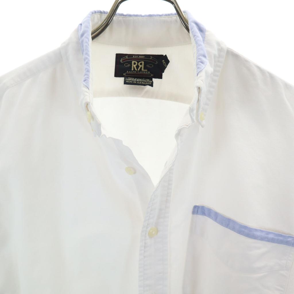 RRL 90s Old initial tag red 3 stars Long sleeve Button down shirt S white Men's Used