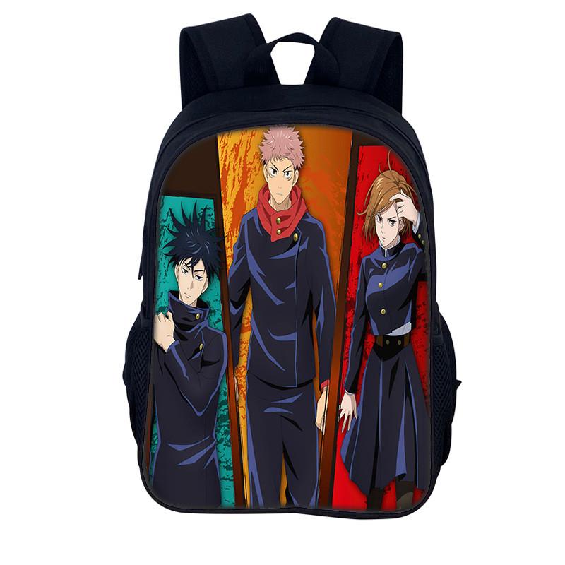 Jujutsu Kaisen Backpack For Men And Women Durable Nylon Casual School Travel Bag