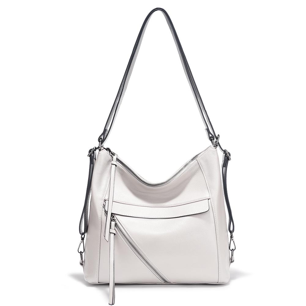Zency Fashion Women Shoulder Bag 100% Genuine Leather Large Backpacks