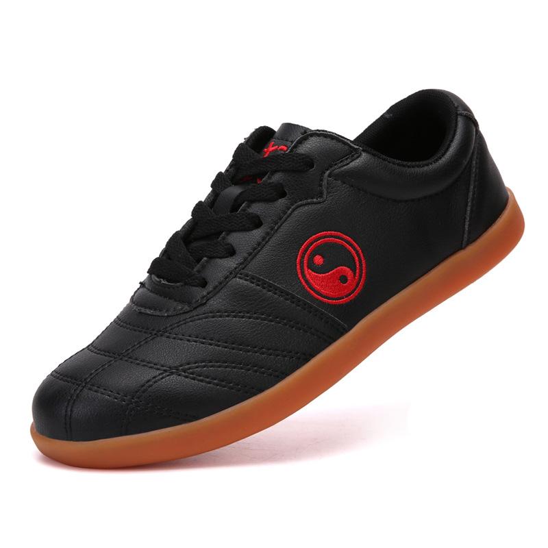 Premium-Weichleder Tai Chi Schuhe Tai Chi Übungsschuhe Rindersehnensohle Kampfsportschuhe Team-Performance-Schuhe