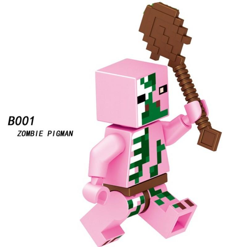 Minifiguren Bausteine ​​Spielzeug World Series Baustein-Minifiguren für Kinder Minecraft Eisen