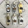 Kawai Anime Hanging Ring Commuter Handbag Cat Action Figure Keychain Blind Box Bagpack Pendent Capsule Toys Kids Unique Souvenir