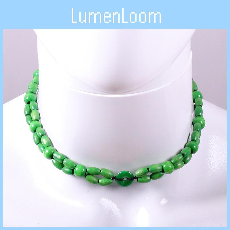 Green Pure Avatar Necklace Collarbone Chain Cosplay Jewelry Fashion Gifts Fans