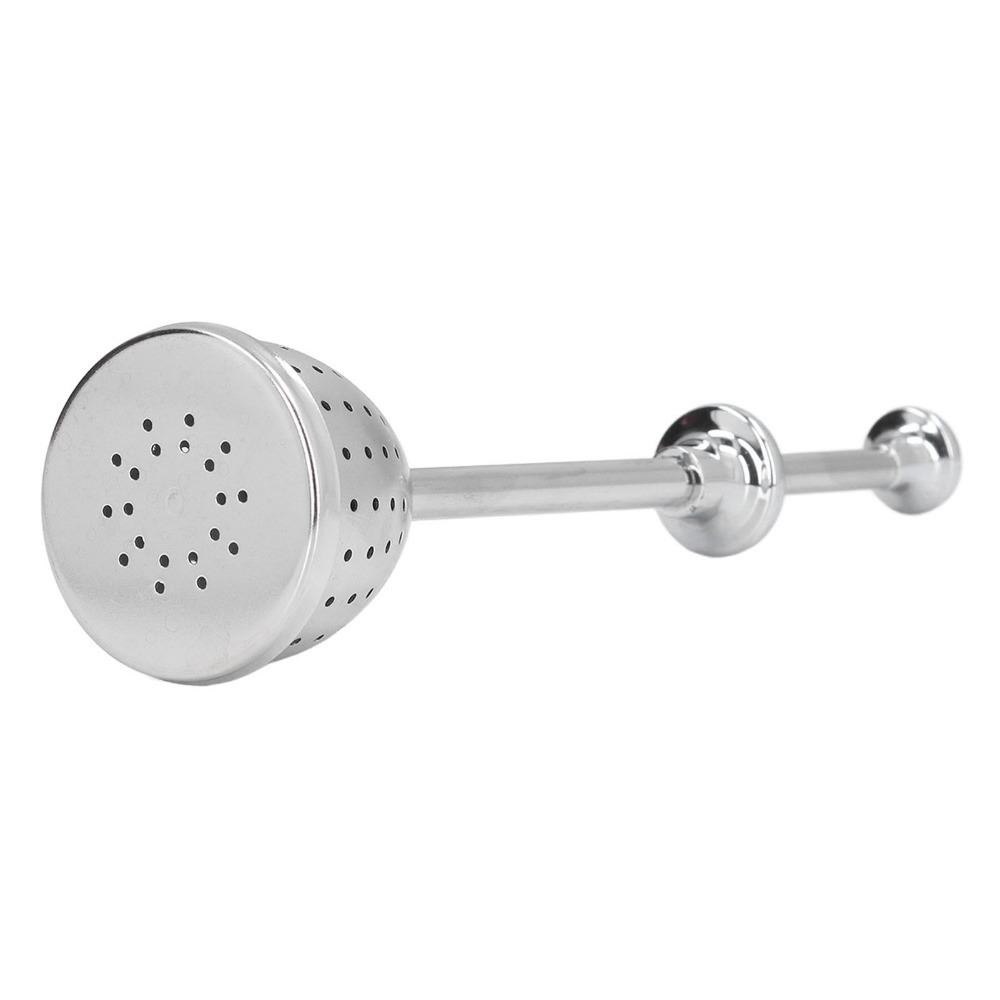2 Pcs Set Fine Holes Tea Strainer Long Handle Stainless Steel Infuser  Loose Leaf Tea