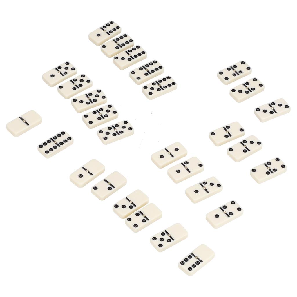 Domino Set Classic Dominoes 28 Pieces Amino Plastics Puzzle Dominoes for Boys Girls Party
