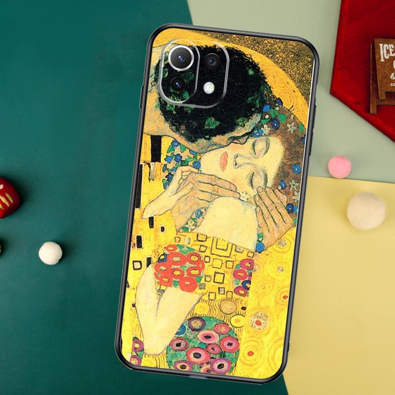 Gustav Klimt Kiss Art Case For Xiaomi 14T 13T 12T 11T Pro 13 14 15 Ultra POCO X6 Pro X3 X5 F5 F6 M6 X7 Pro Cover