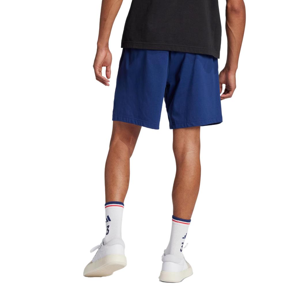 adidas ESSENTIALS LINEAR SHORTS Casual Shorts Men's Dark Blue/White JE9013