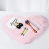 Pink Nail Art Soft Fur Foldable Hand Rest Pad Nail Art Photo Background Manicure Practice Cushion Mat Nail Equipment Tool
