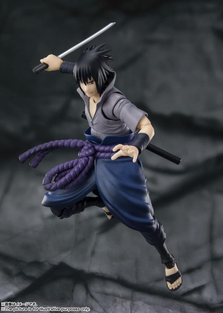 Naruto Shippuden Uchiha Sasuke The One Who Bears All Hatred Approximately 145mm PVC ABS Painted Movable Figure BAS63450 S.H.Figuarts - - &