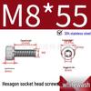 304 Stainless Steel Hex Socket Head Cap Screws, Cylindrical Head, DIN912.
