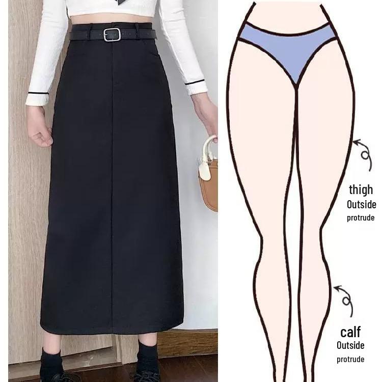 

Autumn 2024 Women s Medium-Length High Waist A-Line Skirt Trend M