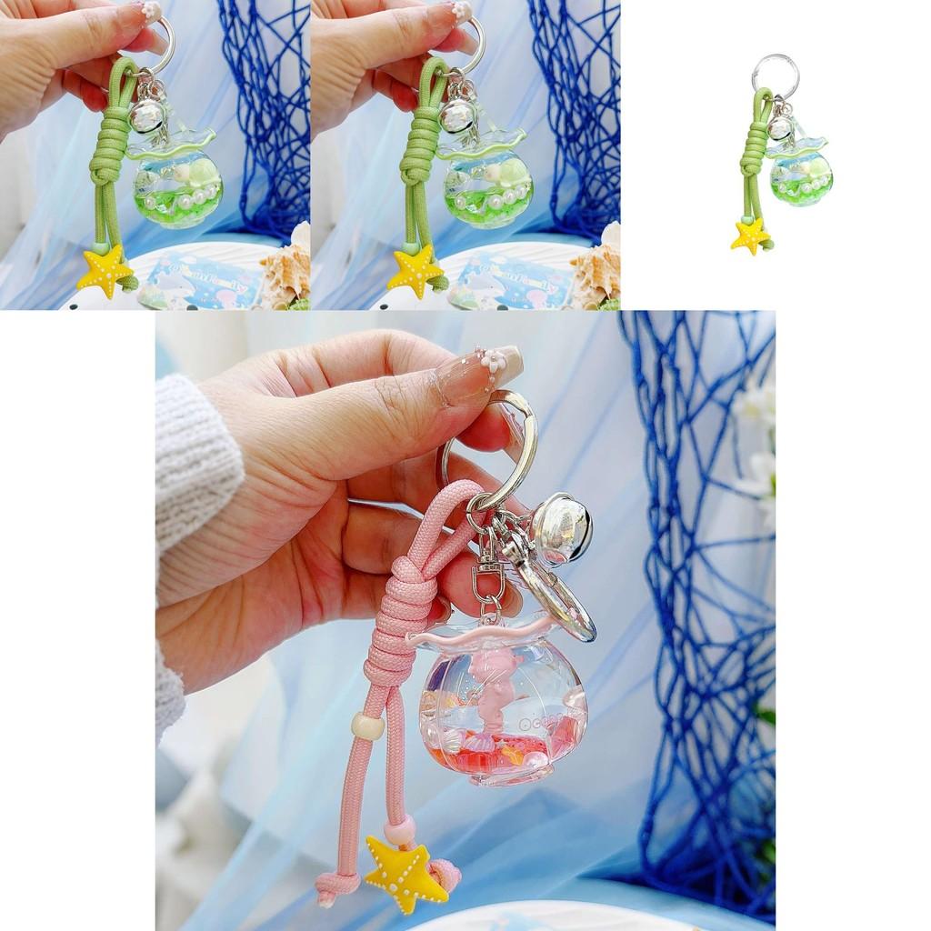 Meeresschildkröte Seepferdchen Teufelsfische Aquarium Schlüsselanhänger mit Zubehör zum Verschenken und Sammeln