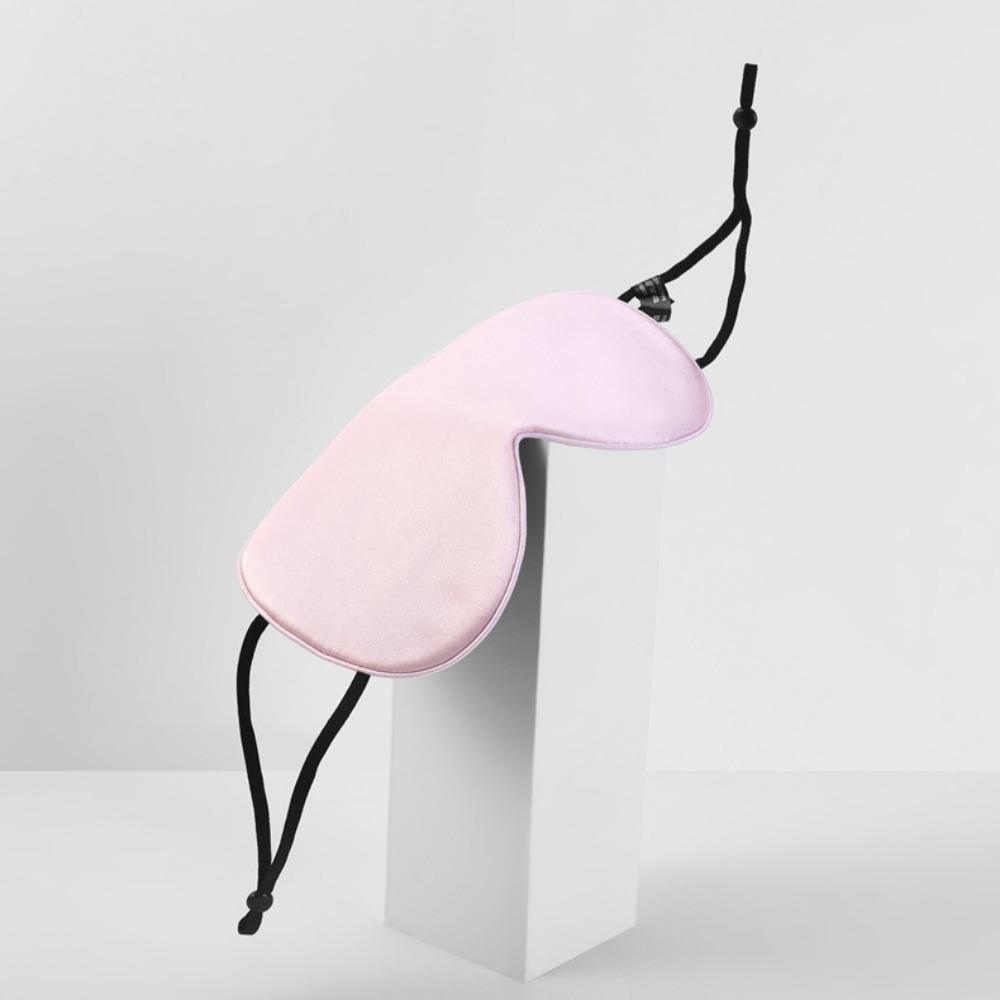 Maschera per Occhi in Seta Double-face 16 Mmi Maschera per Occhi da Sonno 100% Seta di Gelso Oscurante Regolabile con Protezione per le Orecchie
