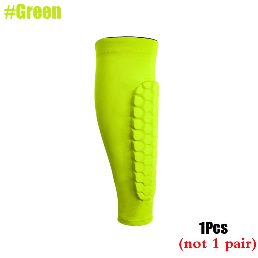 1Pcs Leg Sleeves Shin Guards Shockproof Honeycomb Nylon Support Sock Shin Protector Soccer Gear Soccer Shields Sports Legging