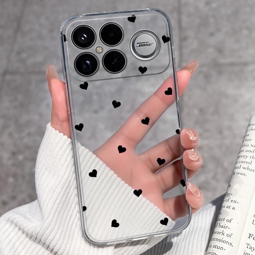 Covers For Xiaomi Poco F8 Ultra F8 F5 Pro F3 C50 C40 Mi Note 2 3 Transparent TPU Phone Case Cute Pet Dog Soft Silicone Dustproof Shell For Xiaomi Capa