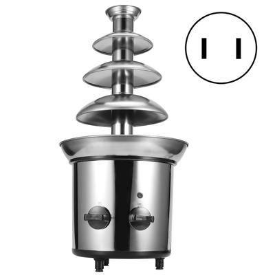 Stainless Steel 4 Layer Electric Chocolate Fountain Machine for Weddings Birthday Parties DecorUS
