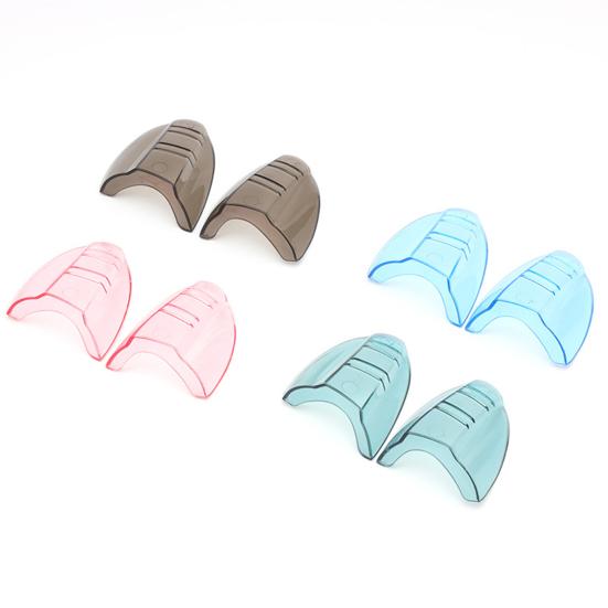 1 Paar bunte TPU-Brillen-Seitenschutz-Abdeckungsflügel, Spritzschutz, einfach zu installieren, transparentes Design, Augenglas-Abdeckungsflügel