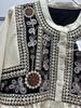 Camicia Larga Ricamata Francese Stile Bohemien con Maniche a Lanterna