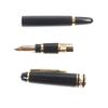 Great MONTBLANC Fountain Pen Meisterstuck Mozart White Star Black Gold 14K Mens Used