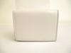 Authentic FENDI White Leather Baguette Micro Trifold Wallet Compact Wallet #9932  Open box