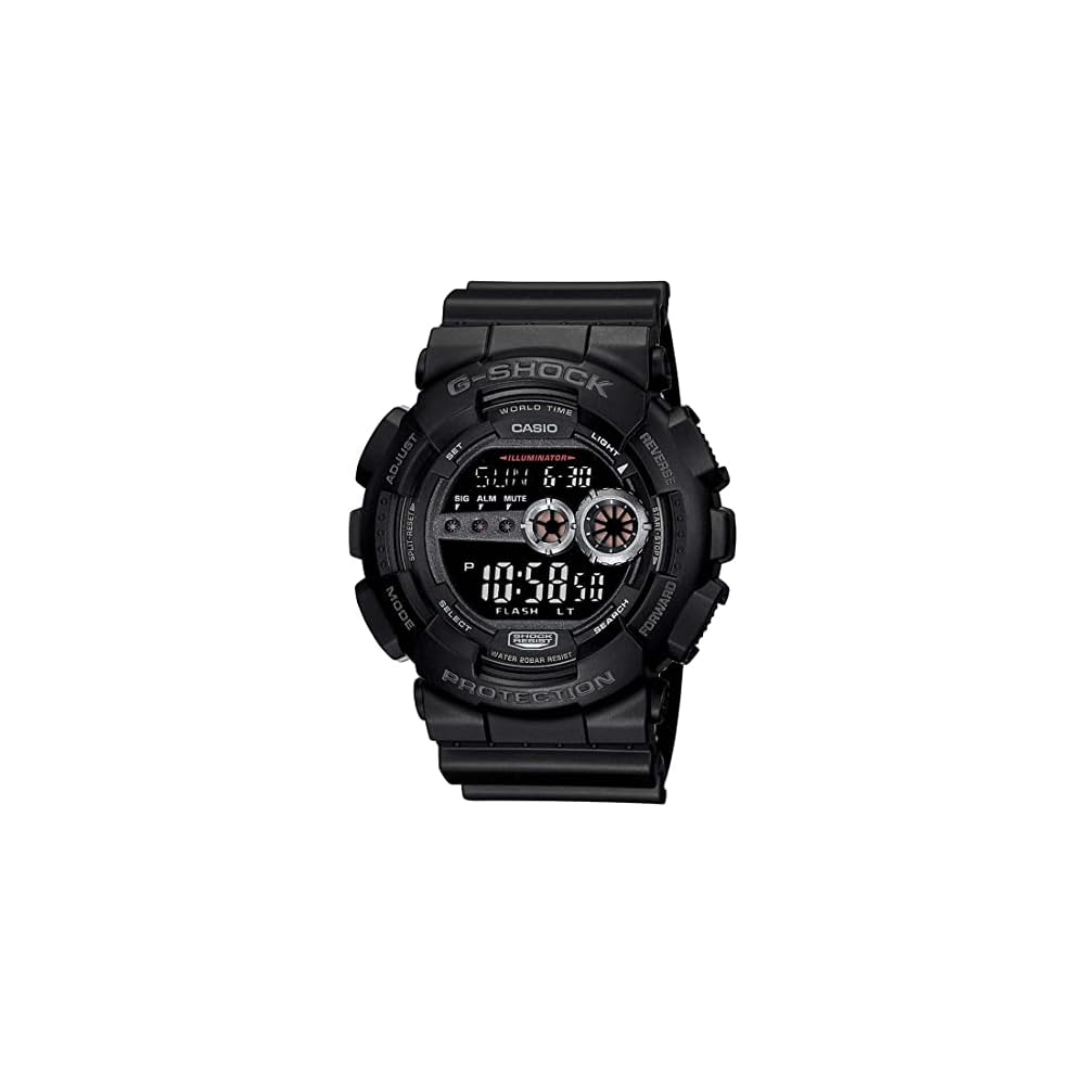 Casio G-SHOCK GD100-1B High Brightness LED Watch Black Imported Model