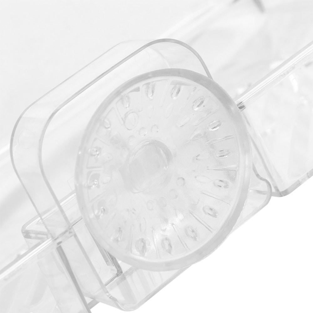 No-Drill Suction Cup Shower Shelf Transparent Wall-Mounted Storage Holder  Kitchen
