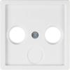 Berker Q.1 Q.3 Q.7 White - RTV-SAT Socket Plate