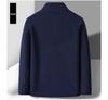 Plus Size Men's Outdoor Jacket - Thickened Velvet Lining, Solid Color, Autumn/Winter Casual Fleece