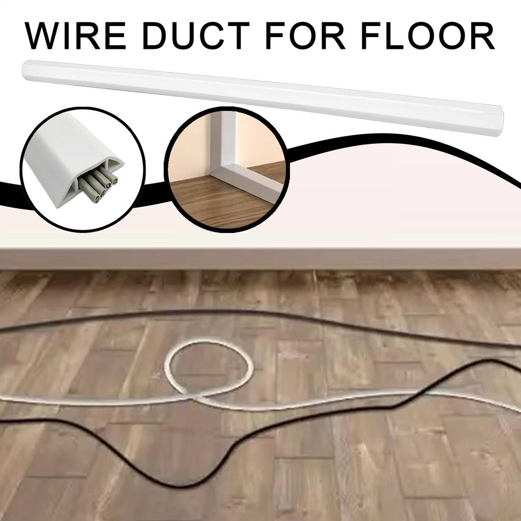 Floor Cable Cover PVC Anti-extrusion Cord Protector Self-Adhesive Power Cable Protector Cable Cover Hider Covers Wire Organizer