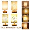 New Modern Soft Warm White Linen Touch Table Lamp - Elegant LED Nightstand Lamp with Soft Lighting for Bedroom and Living Room