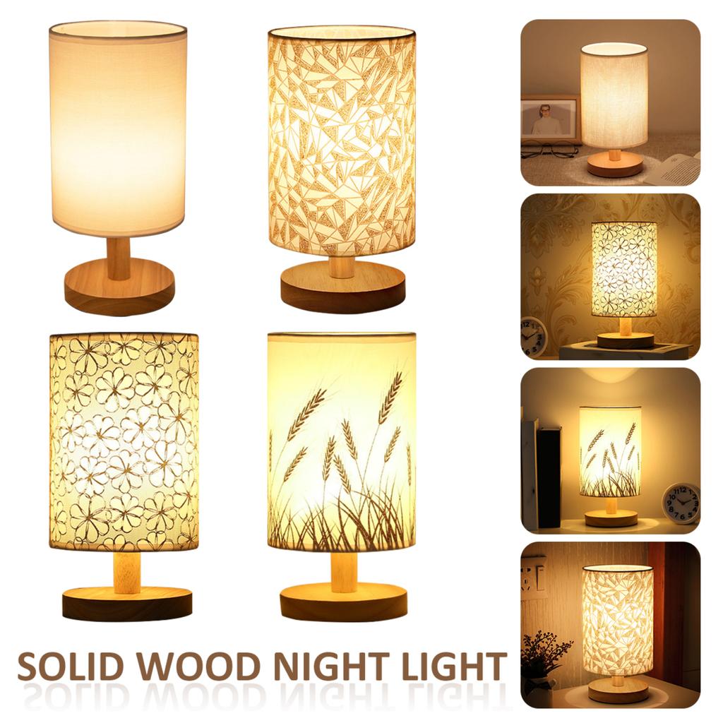 New Modern Soft Warm White Linen Touch Table Lamp - Elegant LED Nightstand Lamp with Soft Lighting for Bedroom and Living Room
