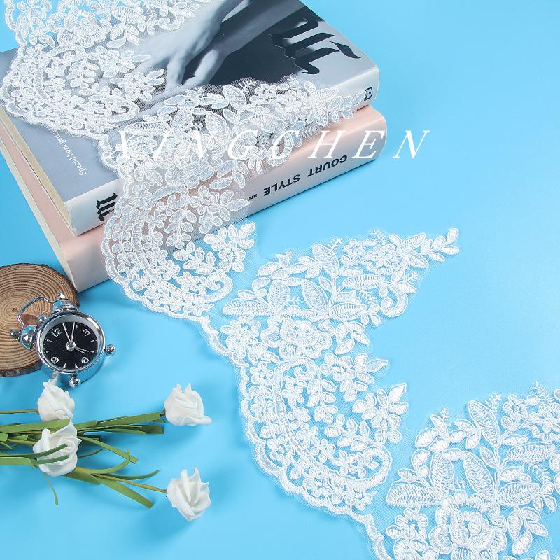 Width 21Cm Beige Car Bone Lace Bridal Jewelry Wedding Dress Veil Watch Jewelry Clothing Accessories Materials