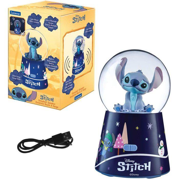 Enceinte Bluetooth - Lexibook - Disney Stitch - Boule à Neige Stitch - Bleu - Rechargeable USB-C - Design décoratif