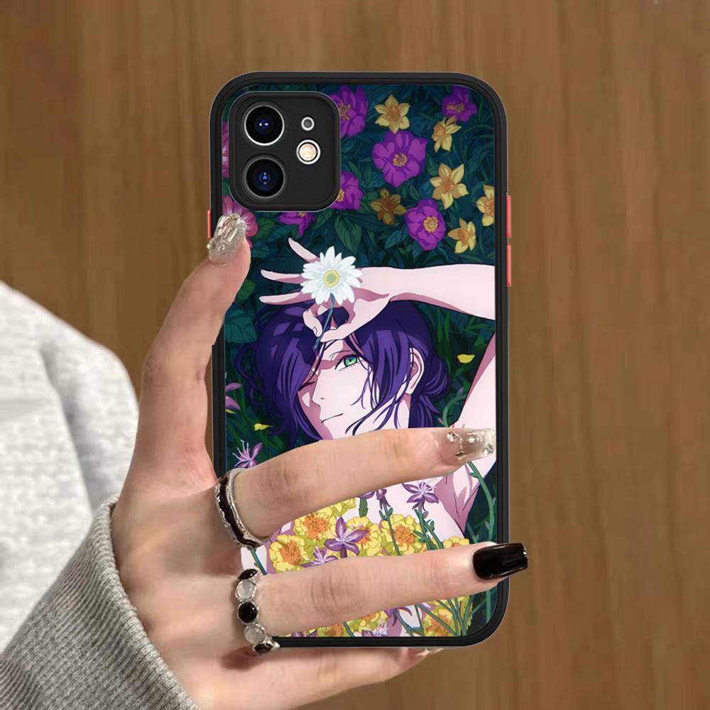 Anime C-Chainsaw Man For IPhone 16 15 14 Plus 13 12 11 Pro Max X XS MAX Translucent Matte Shockproof Cover