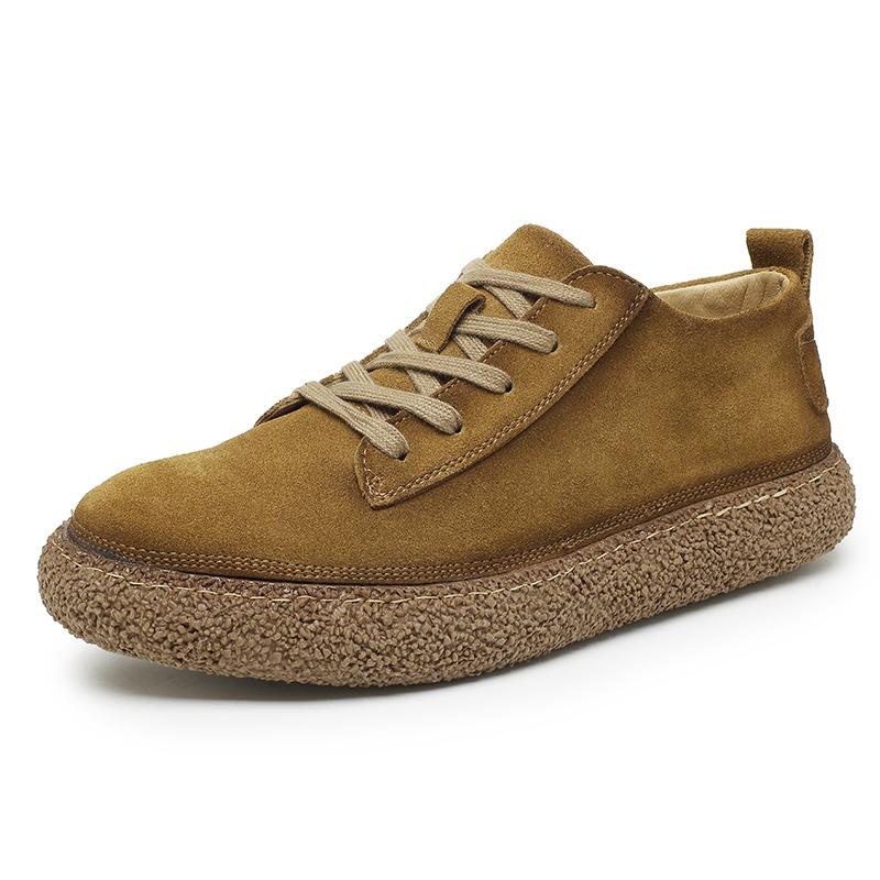 

Кроссовки из замши в британском стиле, горячая распродажа, теннисная обувь из натуральной кожи 2024 года, новая тенденция, повседневная обувь для треккинга на шнуровке 44 коричневый