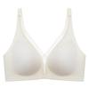 Seamless Lingerie Women's Semi-fixed Cup Gathering Bra for Breast Retraction and Anti-sagging Thin Design Without Underwire Push Up Bra