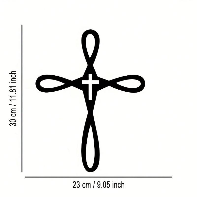 Cross Metal Wall Art Christian Home Decor for Living Room Study Farmhouse разноцветный