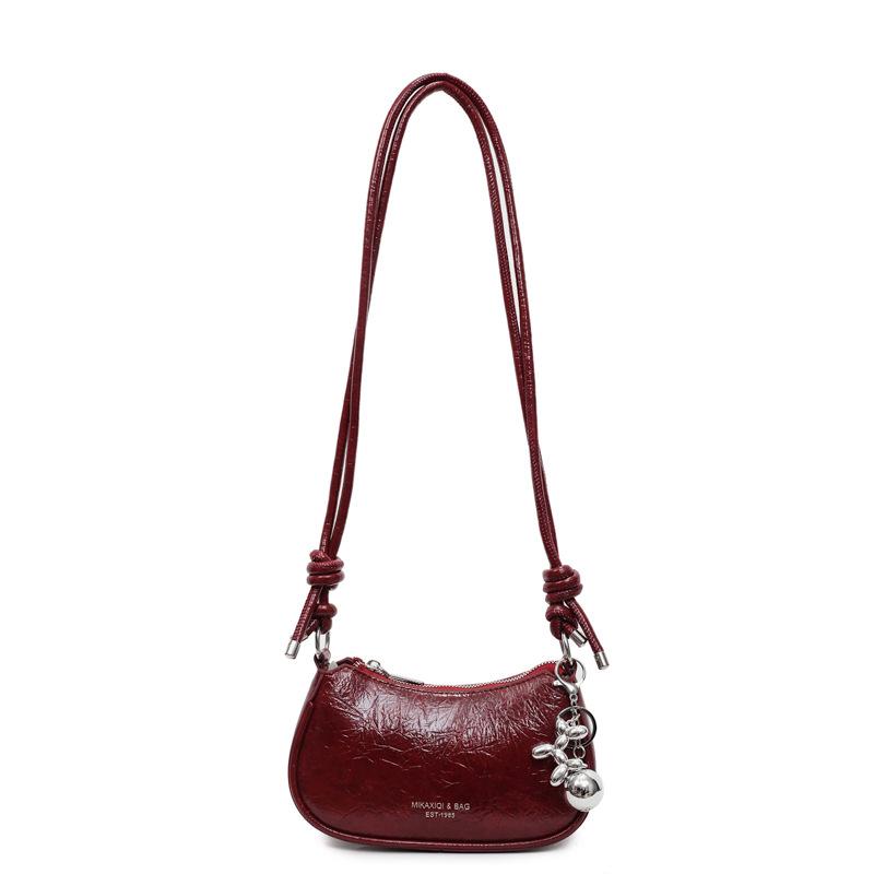 Summer popular niche underarm bag women's 2025 new foreign style versatile crossbody bag super hot solid color shoulder bag