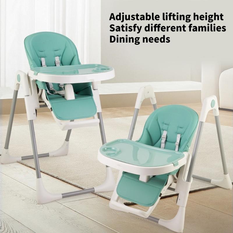 Travel PU Leather Baby Chair Cover Dinning Chair Seat Cushion for High Chairs Comfortable and Protective