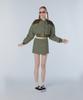 Instant Punk Heart Quilted Wrap Skirt - Khaki