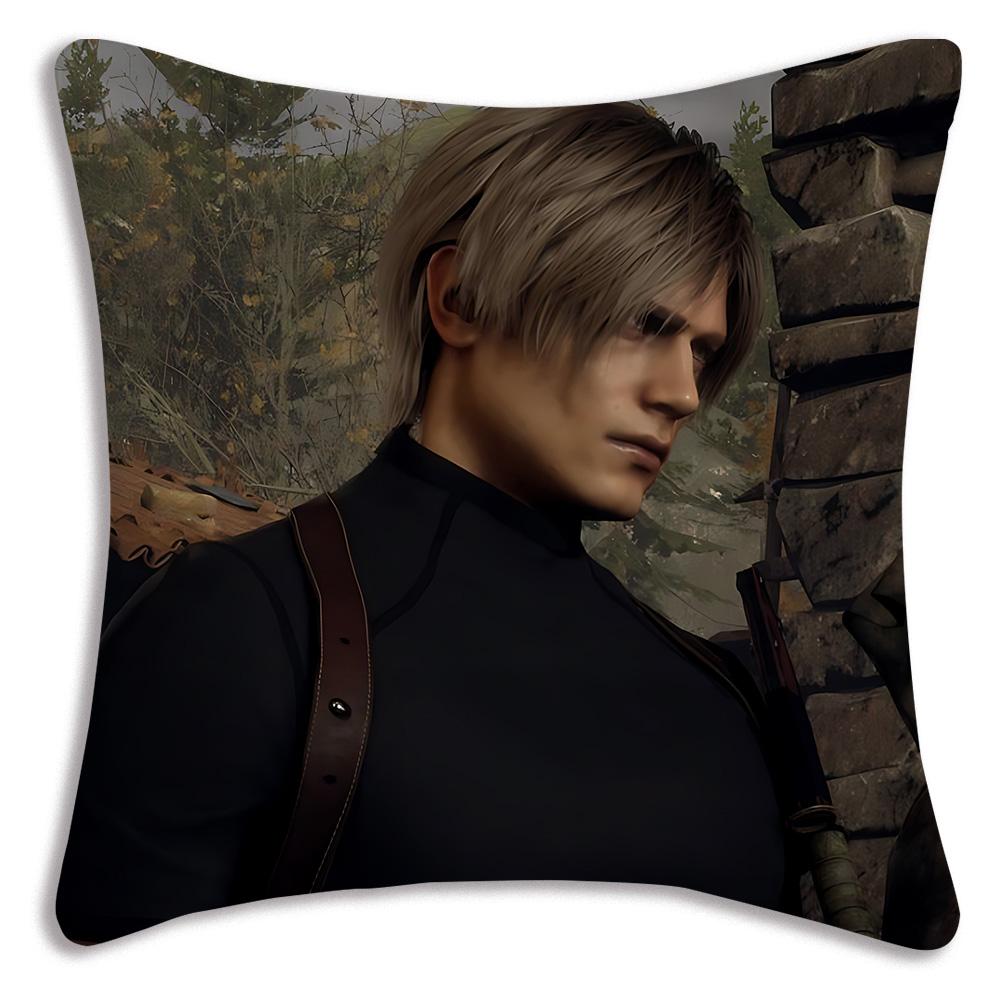 

Pillow Covers Cartoon LLeon Kennedys Sofa Decorative Home Doublesided Printing Short Plush Cute Cushion Cover 30X30cm